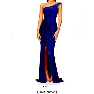 Blue Nookie Cocktail Dress Small Luna